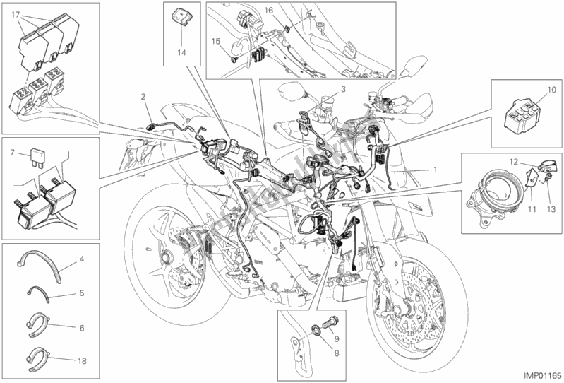 All parts for the Vehicle Electric System of the Ducati Hypermotard 950 Thailand 2020